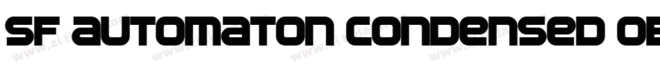 SF Automaton Condensed Oblique字体转换